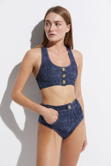 LAVINIA W/GOLD BUTTONS - OYE Swimwear