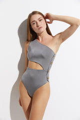 Rhea W/Gold Buttons - OYE Swimwear