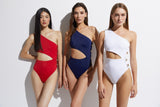 Rhea W/Gold Buttons - OYE Swimwear