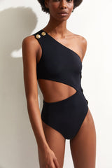 Rhea W/Gold Buttons - OYE Swimwear